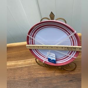 - Real Sample Set of  If 4 Dinner Plates 11”. Melamine Dishwasher Safe.